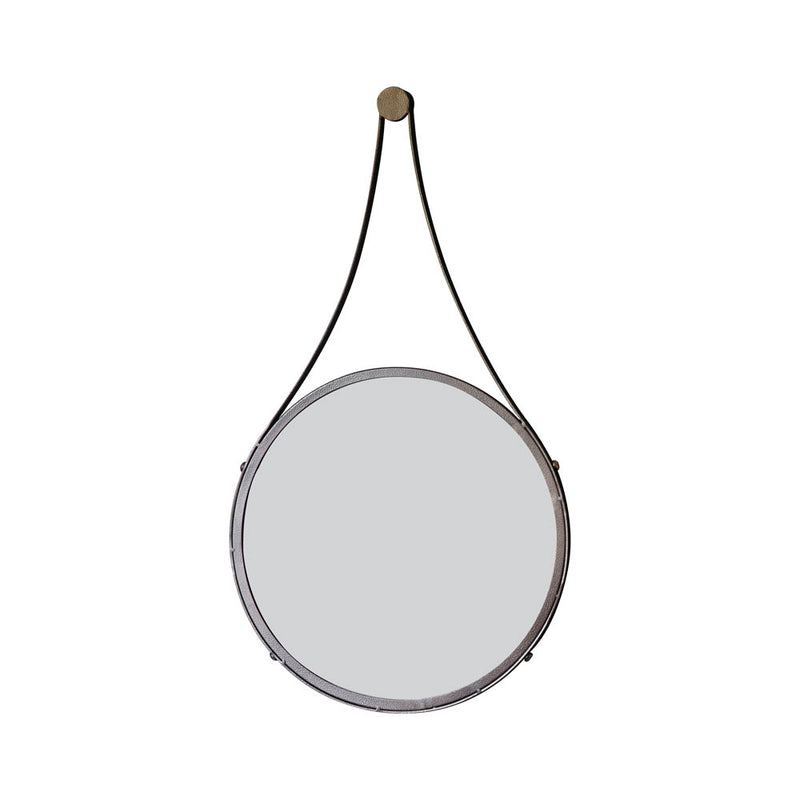 Broadway 74cm Medium Round Wall Mirror - Bronze