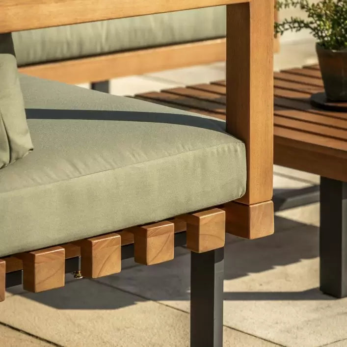 Oad Eucalyptus Outdoor Lounge Set - Green / Natural