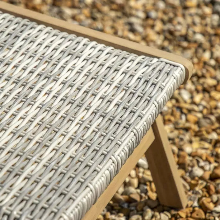 Vatalos Lounge Chair with Footstool - Natural