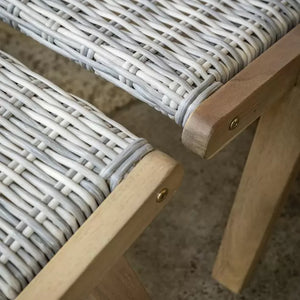 Vatalos Lounge Chair with Footstool - Natural