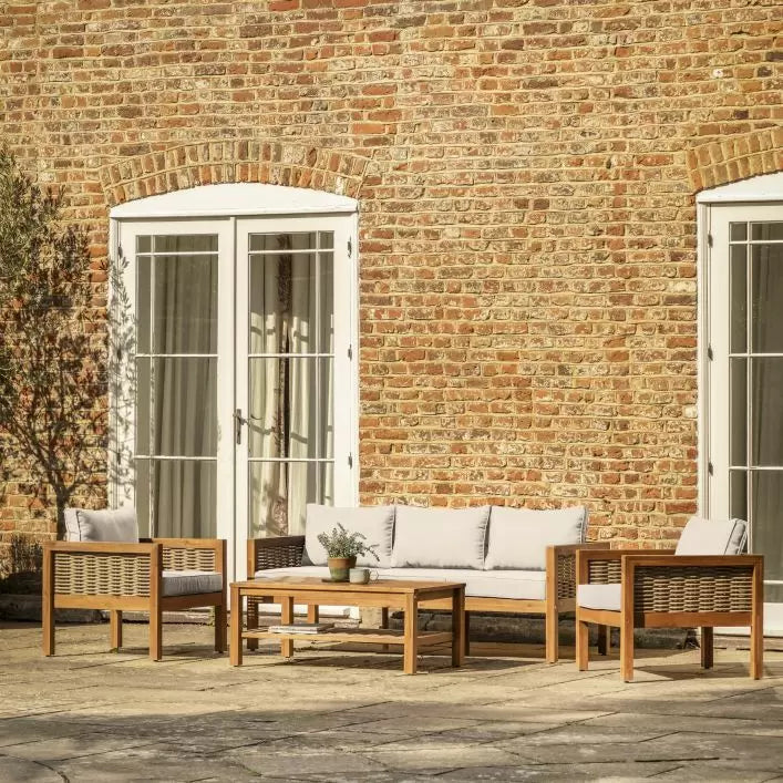 Belize Acacia Outdoor Lounge Set - Natural
