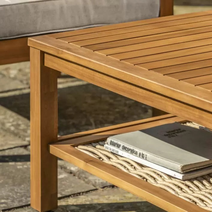 Belize Acacia Outdoor Lounge Set - Natural