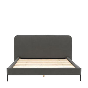 Oslo King Size Bed - Grey