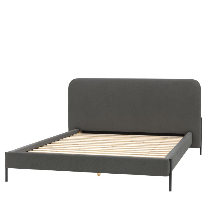 Oslo King Size Bed - Grey