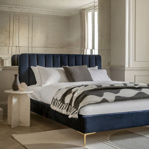Kensington Double Bed - Indigo