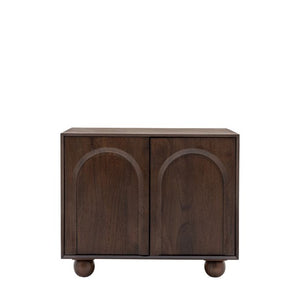 Arc 2 Door Mango Wood Sideboard - Walnut