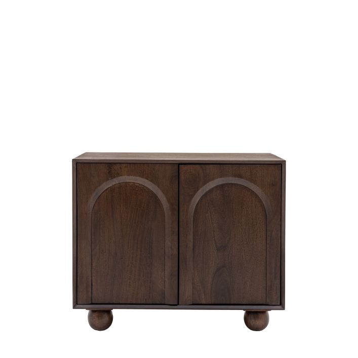 Arc 2 Door Mango Wood Sideboard - Walnut