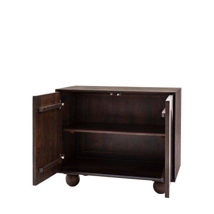 Arc 2 Door Mango Wood Sideboard - Walnut