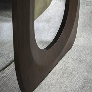 Arc 200cm Mango Wood Dining Table - Walnut
