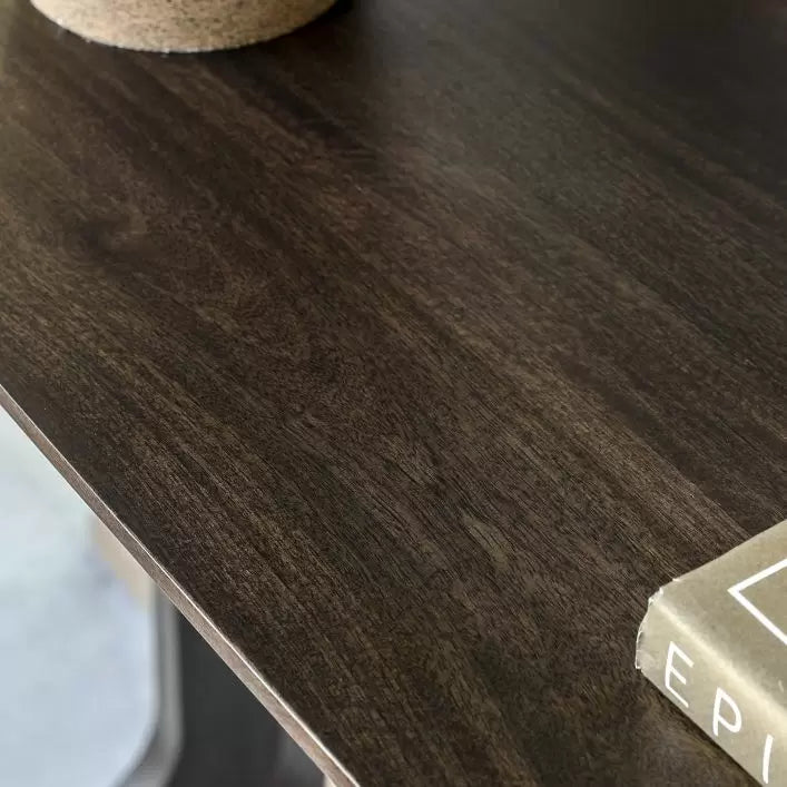 Arc Mango Wood Console Table - Walnut