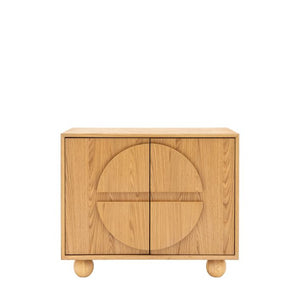 Geo 2 Door Oak Finish Sideboard - Natural