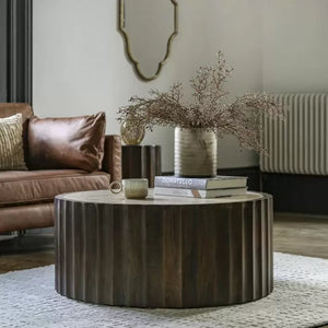 Cascia Mango Wood Coffee Table - Dark Wood