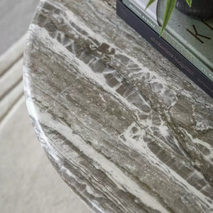 Lusso Round Coffee Table - Green Marble