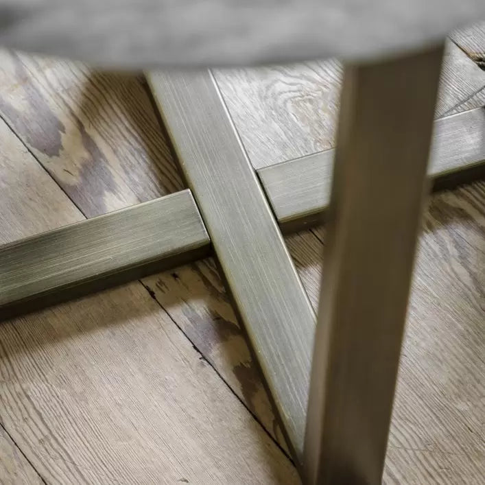 Lusso Side Table - Green Marble