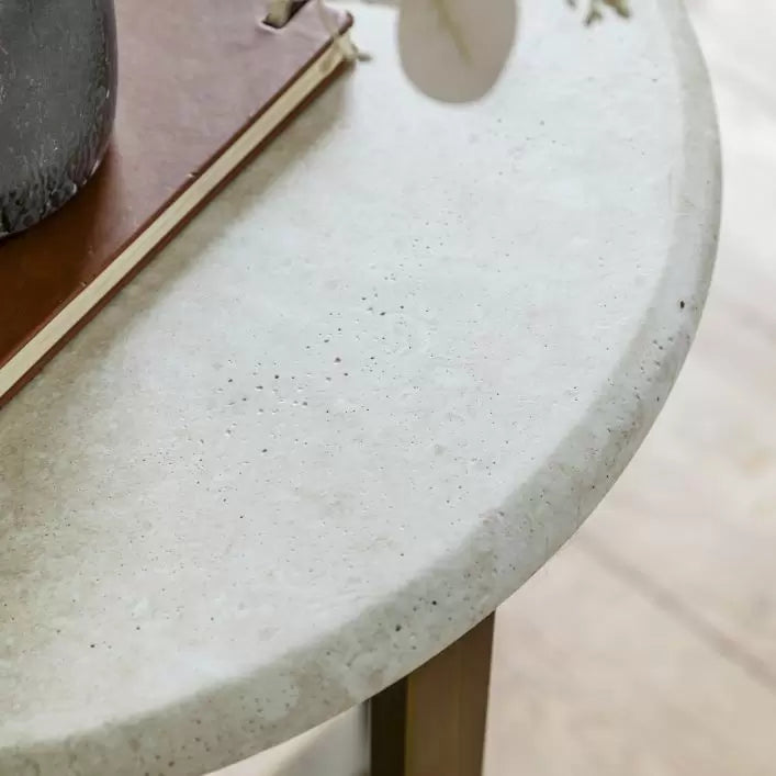 Moderna Side Table - Travertine
