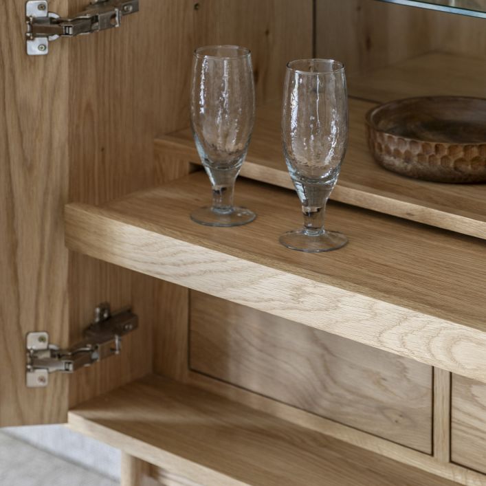 Craft Oak Drinks Cabinet - Natural