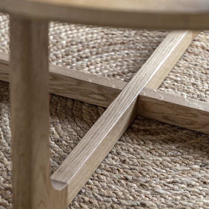 Craft Oak Round Coffee Table - Natural