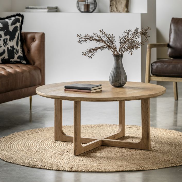 Craft Oak Round Coffee Table - Natural