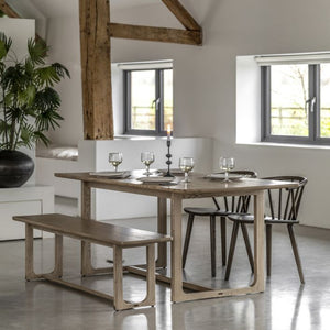 Craft 180cm Oak Dining Table - Smoked