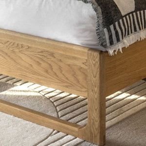 Craft Oak King Size Bed - Natural