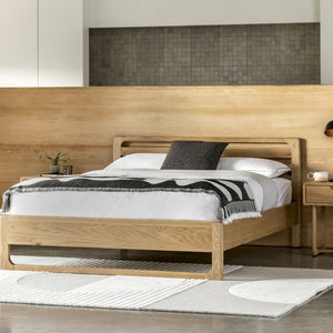 Craft Oak King Size Bed - Natural