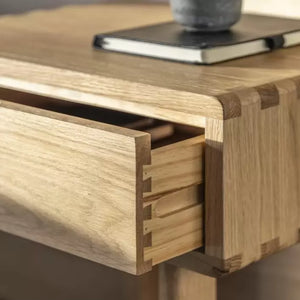 Craft Oak Bedside Table - Natural