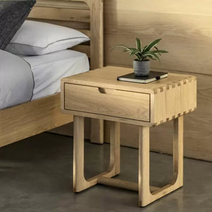 Craft Oak Bedside Table - Natural