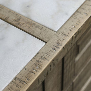 Vancouver Pine Kitchen Island - Marble