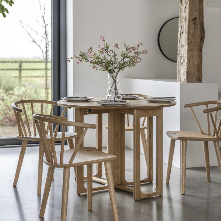 Craft Folding Oak Dining Table - Natural