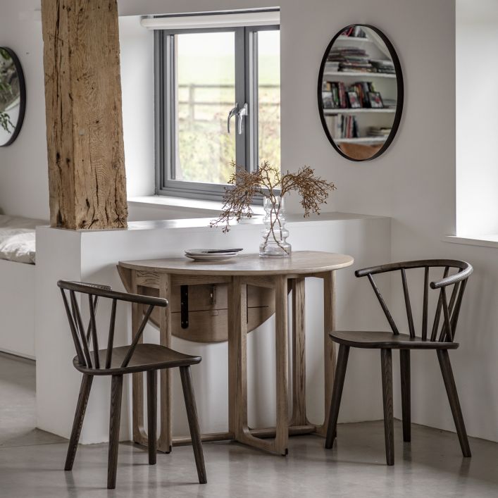 Craft Folding Oak Dining Table - Smoked