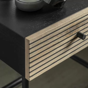 Hyland Bedside Table - Black