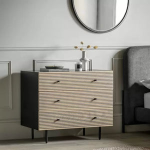 Hyland 3 Drawer Chest  - Black