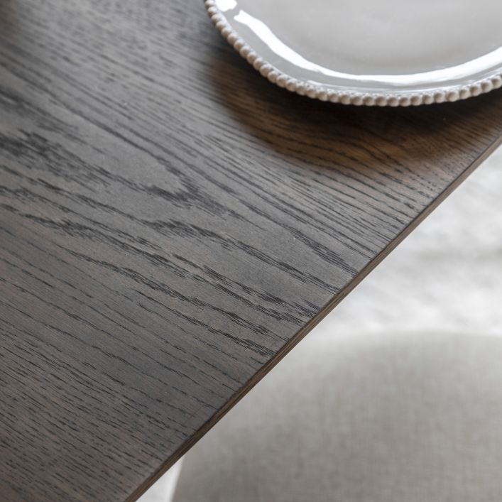 Hatfield 77cm Square Dining Table - Smoked