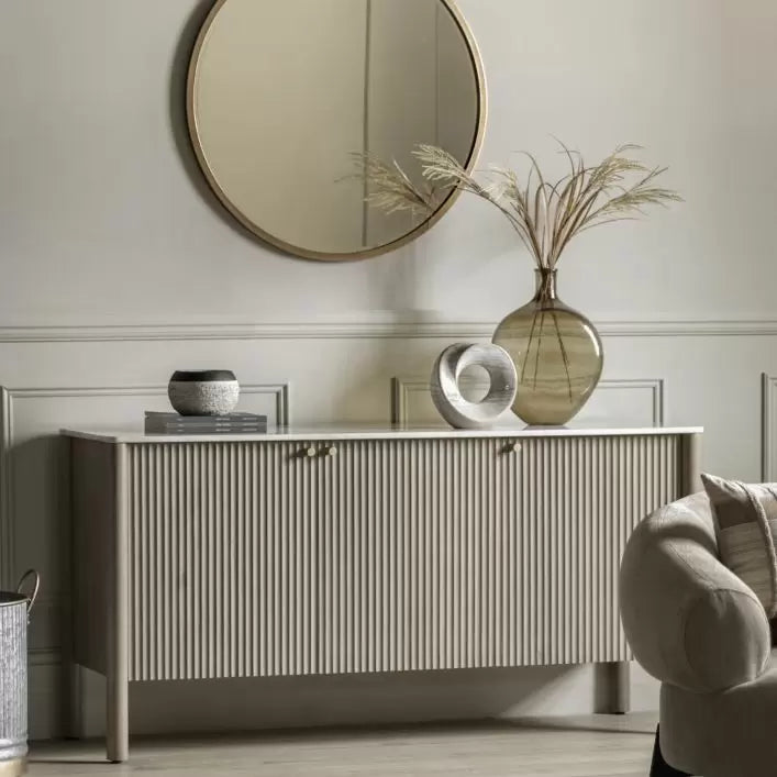 Marmo Mango Wood Sideboard - Grey Wash
