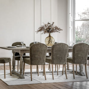 Hinton Oak Dining Chair (Set of 2) - Moss Green