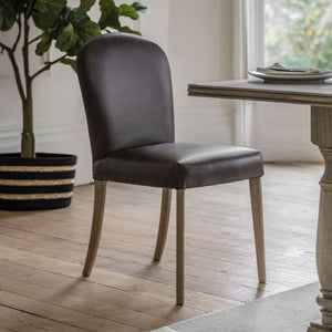 Hinton Oak Dining Chair (Set of 2) - Antique Brown