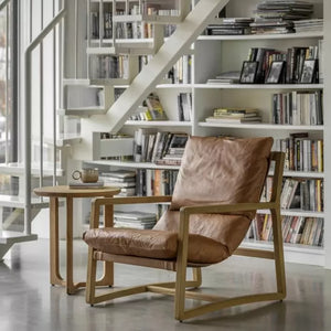 Burela Lounge Chair - Vintage Brown