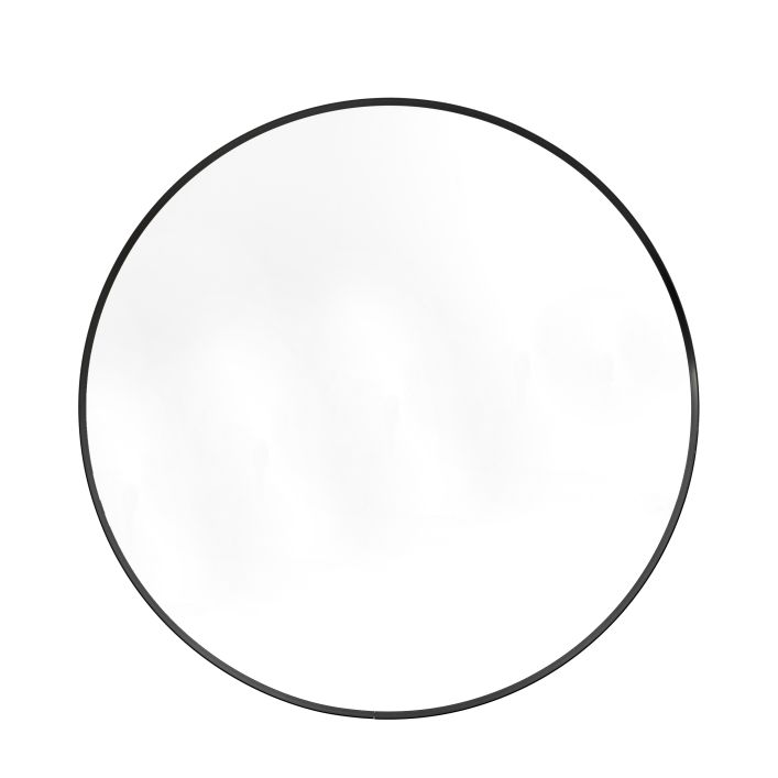 Holworth Large Round Mirror - Black