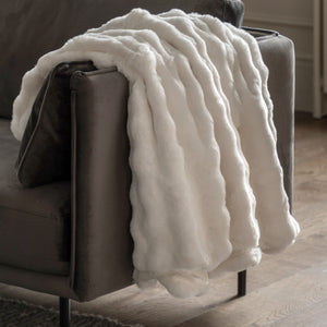 Marshmallow Rabbit Throw - Cream