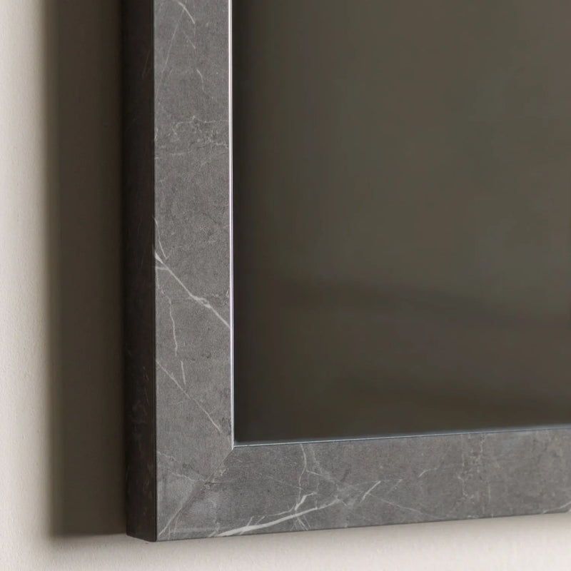 Romano Rectangle Mirror - Marbled Grey