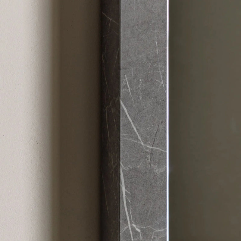 Romano Rectangle Mirror - Marbled Grey