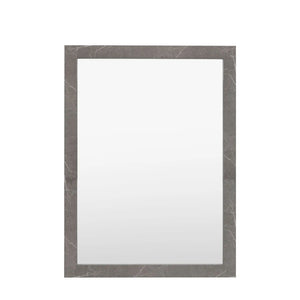 Romano Rectangle Mirror - Marbled Grey