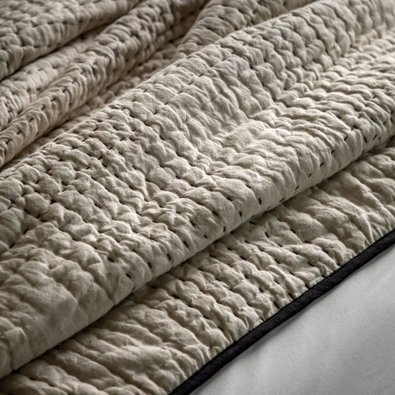 Matrix Bedspread - Beige