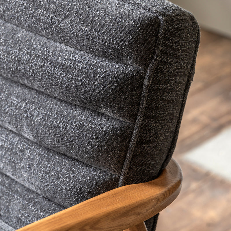 Datsun 2 Seater Sofa - Charcoal Boucle