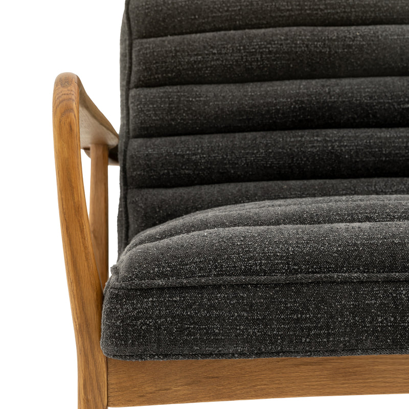 Datsun 2 Seater Sofa - Charcoal Boucle