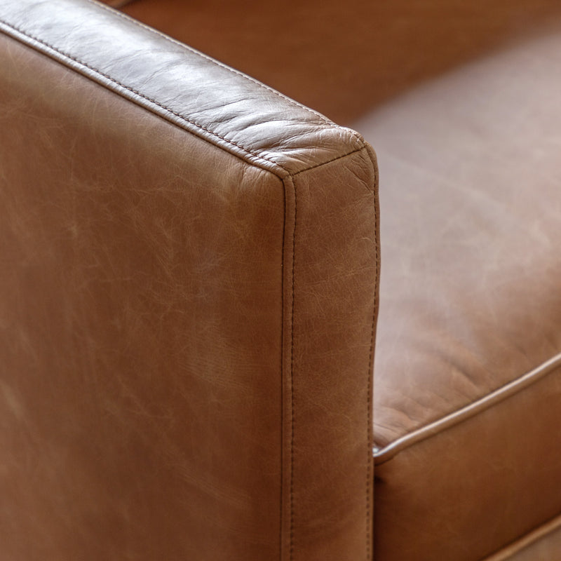 Osborne Leather 2 Seater Sofa - Vintage Brown