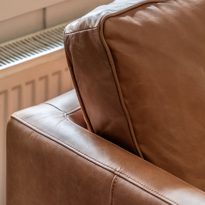 Osborne Leather 2 Seater Sofa - Vintage Brown