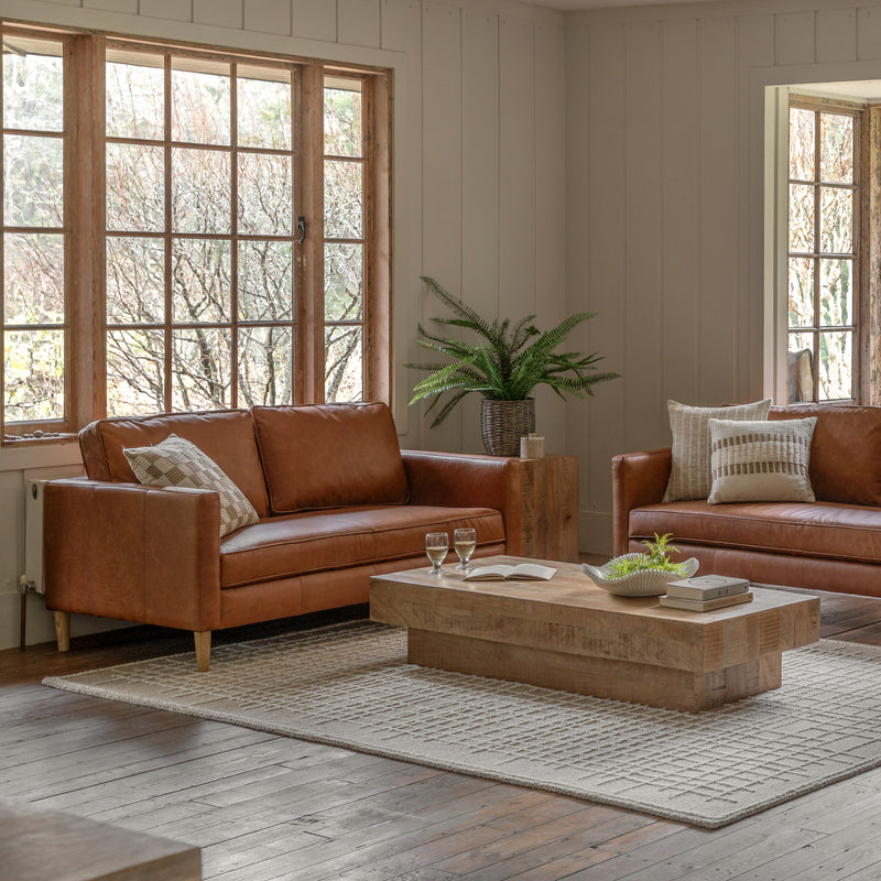 Osborne Leather 2 Seater Sofa - Vintage Brown