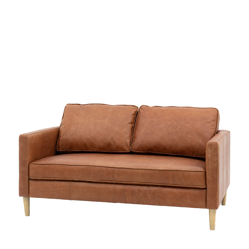 Osborne Leather 2 Seater Sofa - Vintage Brown