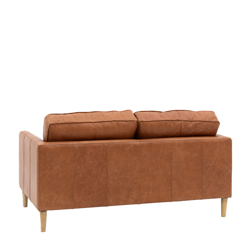 Osborne Leather 2 Seater Sofa - Vintage Brown